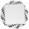 Pěnové puzzle koberec 9 ks 180x180x1 cm bílo-šedo-černý