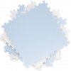 Pěnové puzzle koberec 4 ks 120x120x1,1 cm modro-bílý