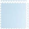 Pěnové puzzle koberec 4 ks 120x120x1,1 cm modro-bílý