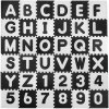 Pěnové puzzle koberec 36 ks 180x180x1,1 cm Abeceda+Čísla