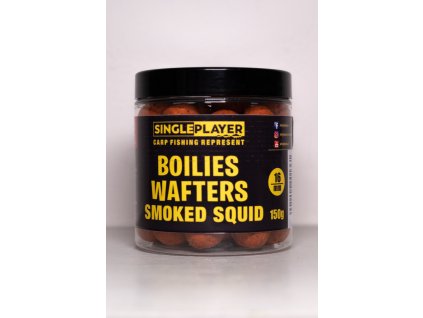 SINGLEPLAYER Boilies Wafters Smoked Squid 150g 16mm