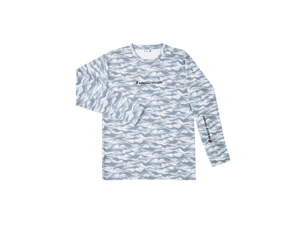 long T shirt navy gray kamo