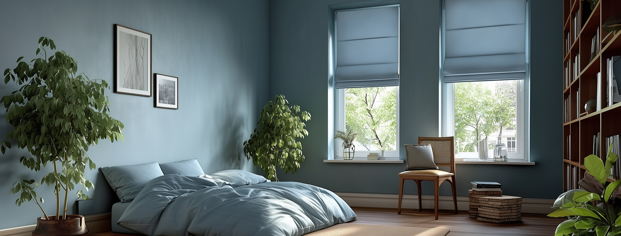 Římské rolety na okna - úplné zatemnění - 100% black-out - LONDEE