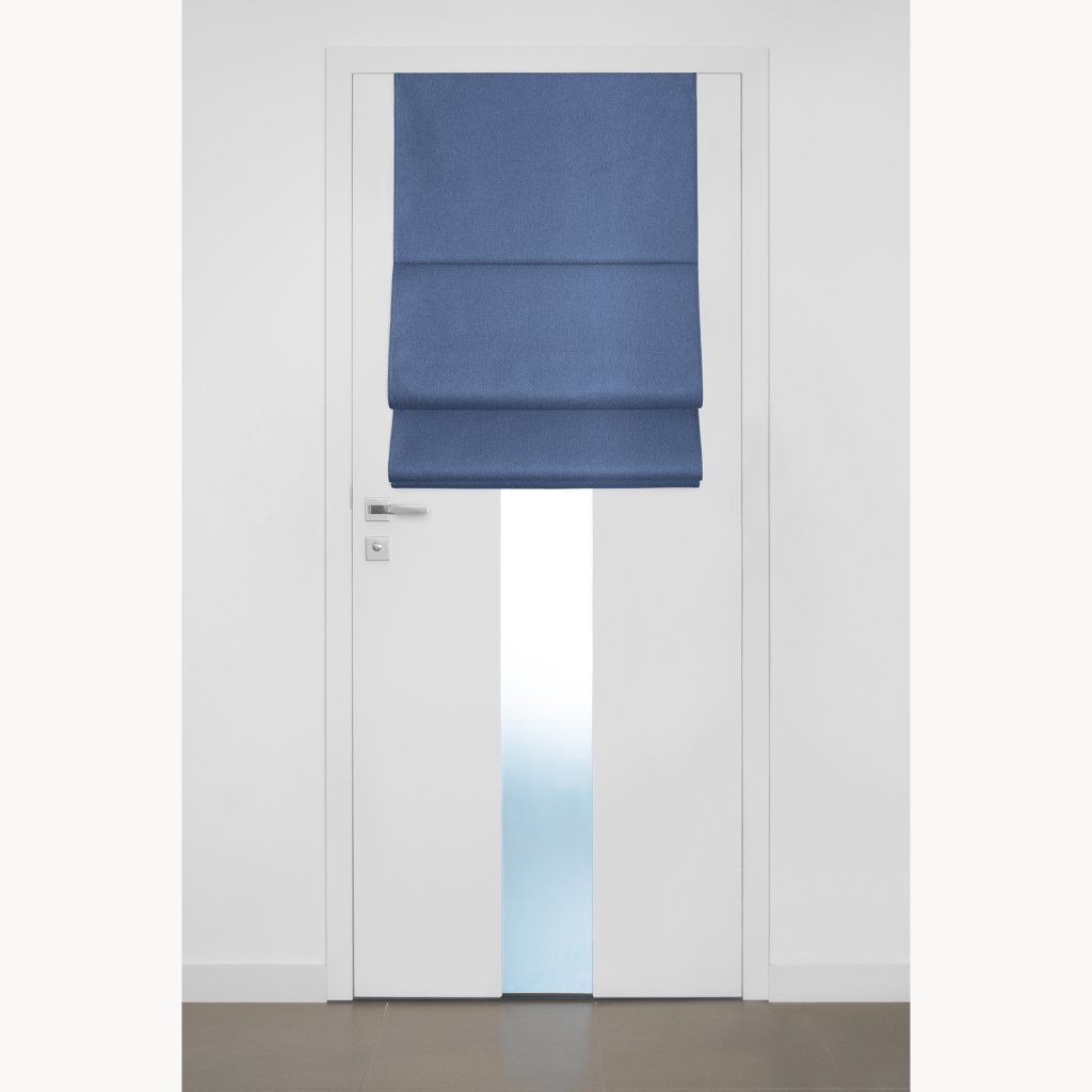 Londee - RIRRD - Zatemňovací římská roleta na okno - modrá 1014 - blackout - 100% zastínění