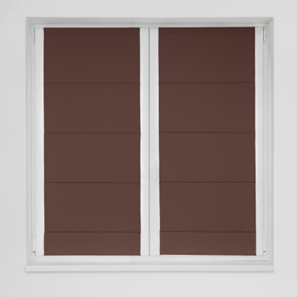 Londee - RIRRO - Zatemňovací římská roleta na okno-hnědá - blackout