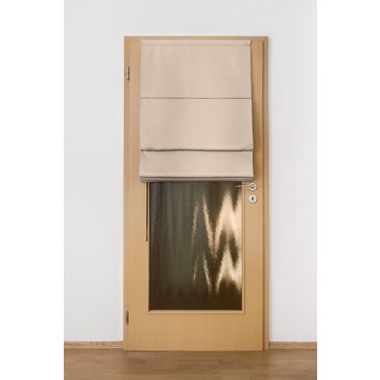 Londee-RIRRD-Zatemňovací římská roleta na dveře - ivory - blackout