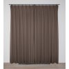 ZAOKA - Londee - Zatemňovací závěs s šitými uzavřenými sklady - zatažený - blackout - 100% zastínění - hnědý 1036