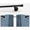 SZOKK - Londee - SADA - garnýž - zatemňovací závěs s kroužky - blackout - 100% zastínění - modrý 1034