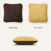 Dekorační polštářek LONDEE PILLY - hnědá - žlutá