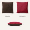 Dekorační polštářek LONDEE PILLY - hnědá - červená