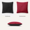 Dekorační polštářek LONDEE PILLY - černá - červená