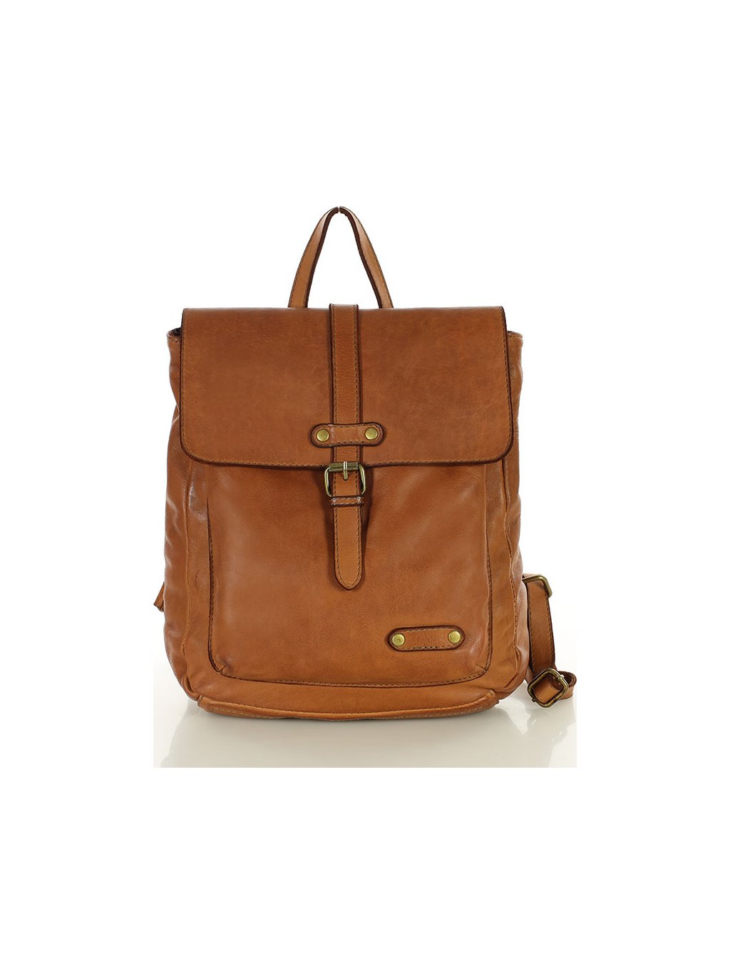MARCO MAZZINI Hnědý vintage batoh (Velikost ONE SIZE)