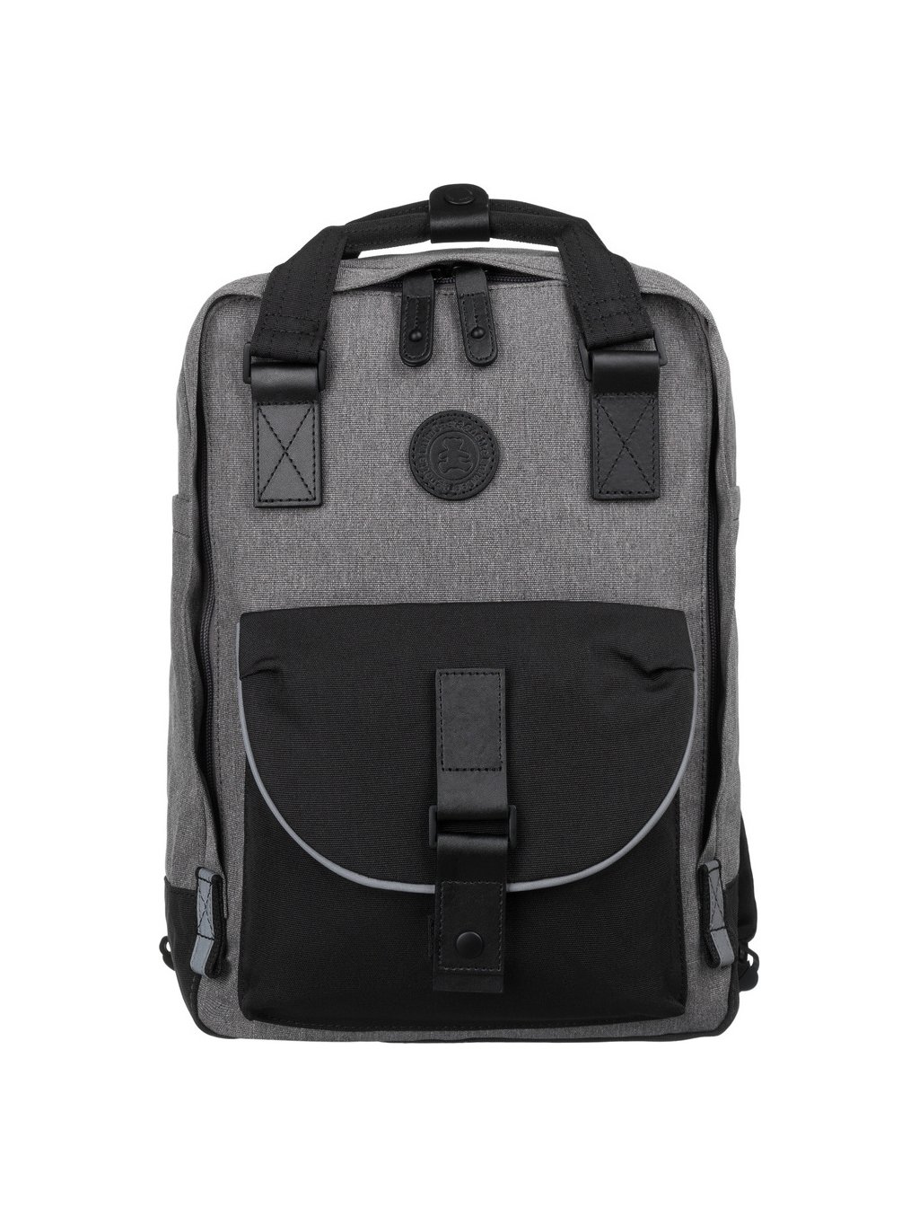 LuluCastagnette šedý stylový batoh NANO