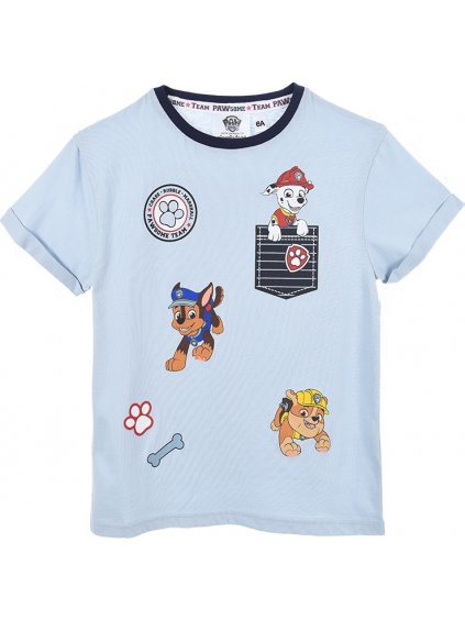 CHLAPECKÉ SVĚTLE MODRÉ TRIČKO PAW PATROL