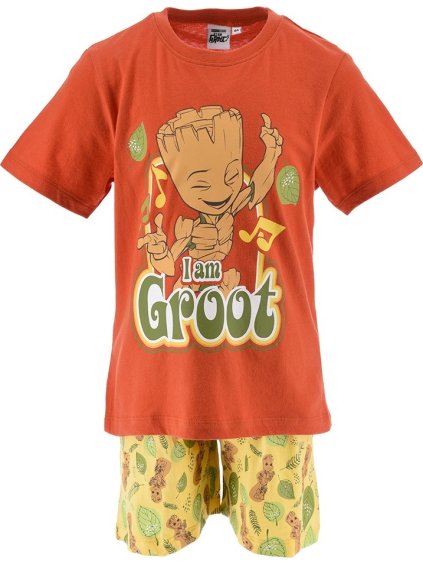 Oranžovo-žluté chlapecké pyžamo Groot