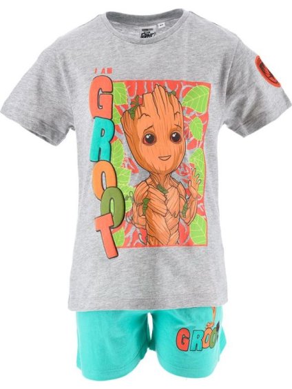 Šedo-tyrkysový letní set Marvel Groot