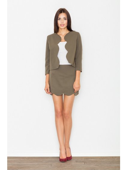 (Vel. S) Set ve vlnkovaném střihu M476 Olive green