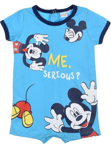 Modré chlapecké krátké body Mickey Mouse