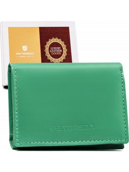 Peterson Mintová malá kožená peněženka Y387