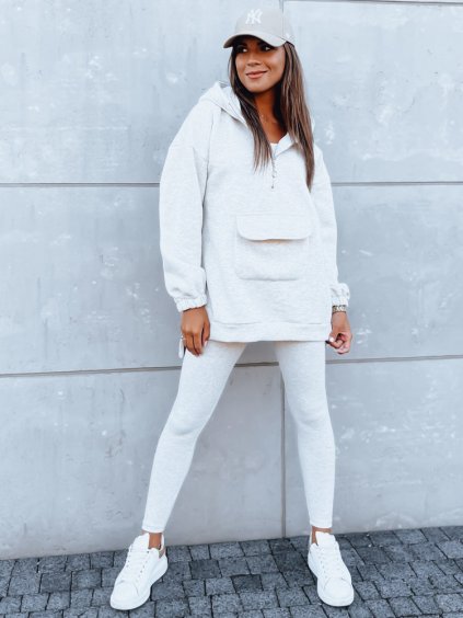Světle šedá souprava mikiny a legín MAYALAN