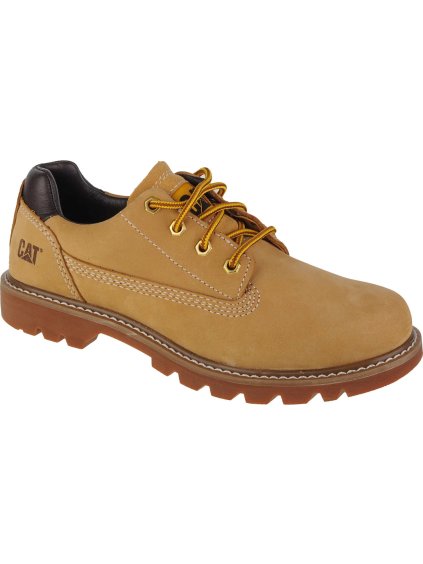 Hořčicově žluté kožené pánské boty Caterpillar Colorado Low 2.0