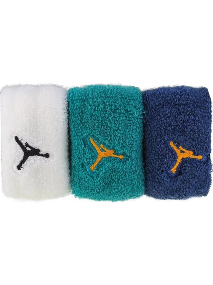 Gumičky do vlasů Jordan Terry Hair Ties - bílá/tyrkysová/modrá