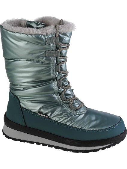 Tmavě zelené lesklé dámské sněhule CMP Harma Wmn Snow Boot