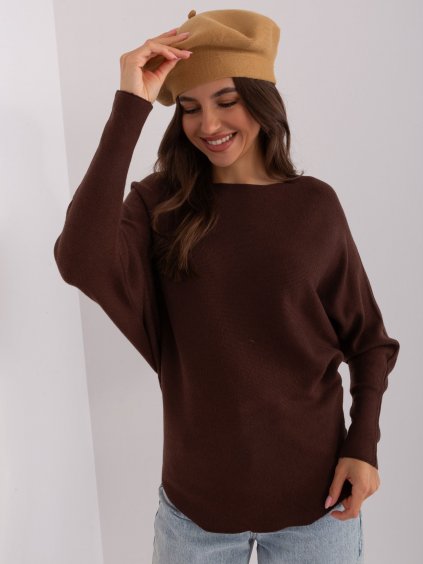 Béžový hřejivý baret