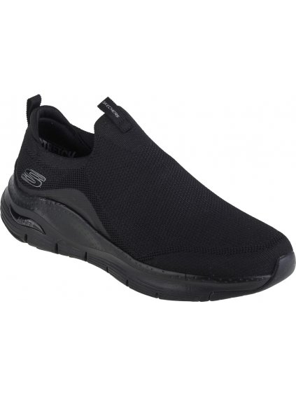 ČERNÉ SLIP ON TENISKY SKECHERS ARCH FIT-ASCENSION