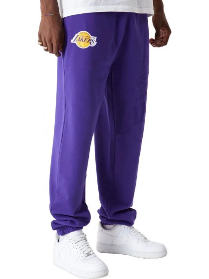 FIALOVÉ PÁNSKÉ TEPLÁKY NEW ERA NBA JOGGERS LAKERS