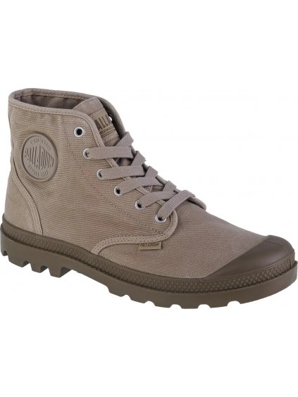 ŠEDÉ PÁNSKÉ KOTNÍKOVÉ TENISKY PALLADIUM PAMPA HI