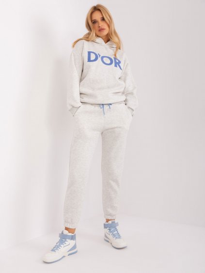 Světle šedá tepláková souprava