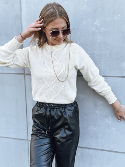 Smetanový měkký svetr PRINCE