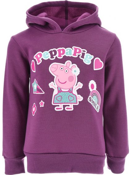 PEPPA PIG FIALOVÁ DÍVČÍ MIKINA