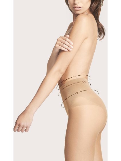 Zeštíhlující silonky Fiore Body Care Bikini Fit M 5112 20 den (Velikost S, Barva černá)
