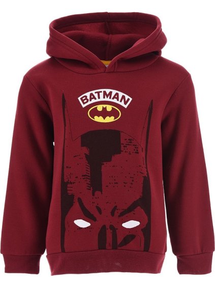 Batman vínová chlapecká mikina