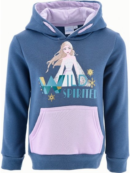 DISNEY FROZEN ELSA TMAVĚ MODRÁ DÍVČÍ MIKINA