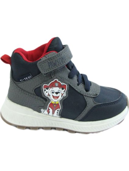 Šedo-černé kotníkové tenisky Paw Patrol (Velikost 25)