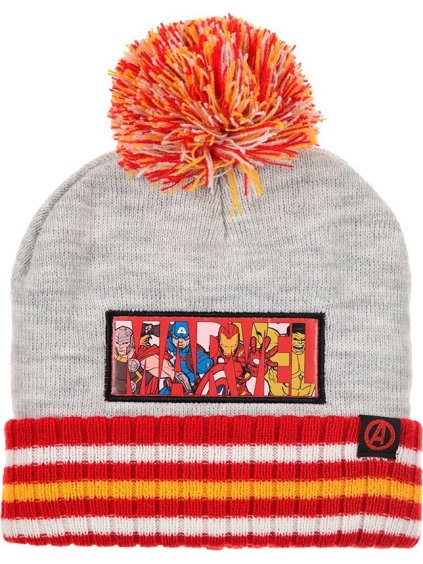 Avengers šedá chlapecká čepice