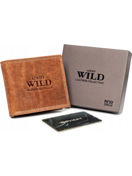 Always Wild Světle hnědá peněženka A085