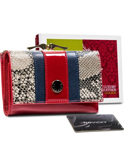 Peterson Červená peněženka s RFID Y466