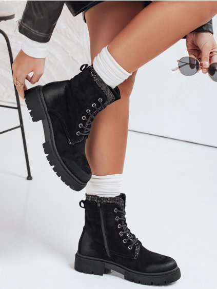 Černé stylové workery JUPITER