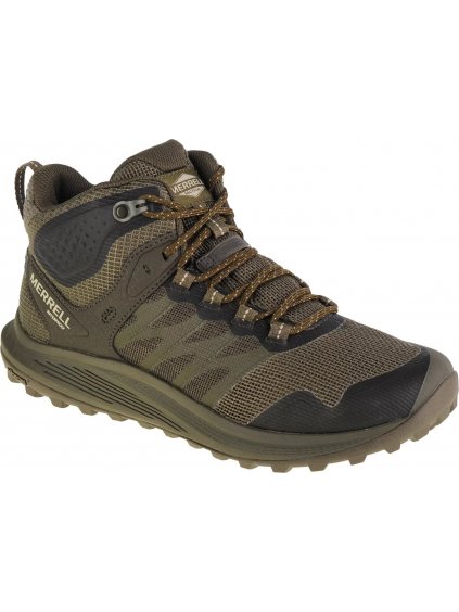 KHAKI TURISTICKÉ BOTY MERRELL NOVA 3 MID TACTICAL WP