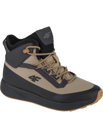 Černo- béžové dětské sněhule 4F Kids DCX-22 Snow Boots (Velikost 32)
