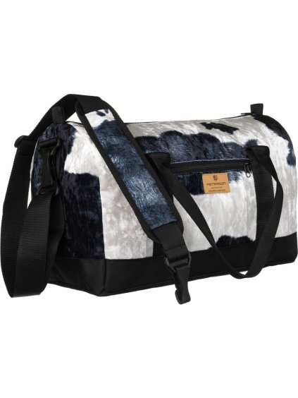 Peterson bílo-černá cestovní taška