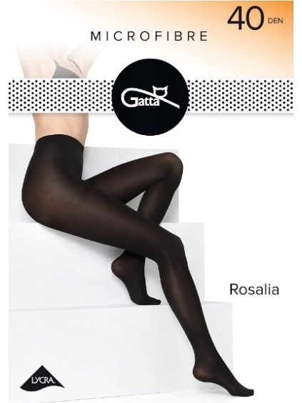Neprůhledné punčochy Gatta Rosalia 40 den (Barva černá, Velikost 2XL)