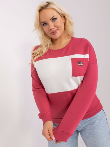 Malinové tričko s kapsou