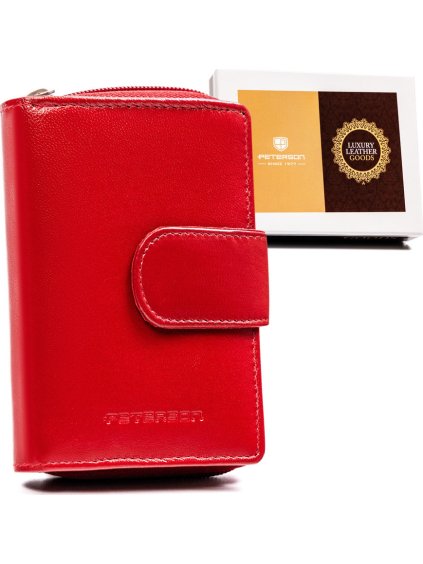 Peterson Červená střední peněženka Y489
