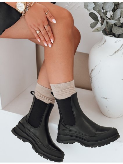 Černé chelsea boty DENTAR