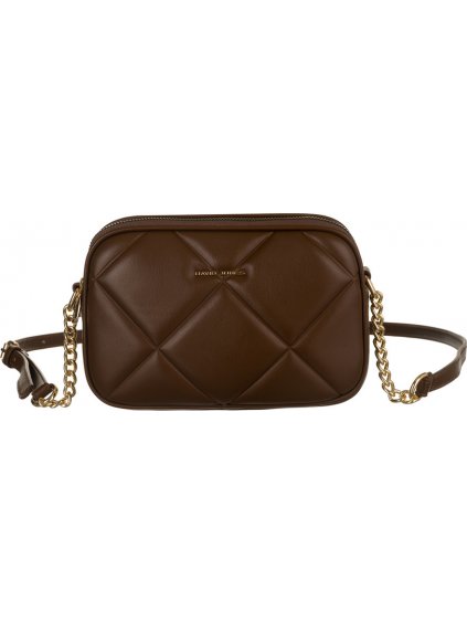 DAVID JONES HNĚDÁ PROŠÍVANÁ CROSSBODY KABELKA